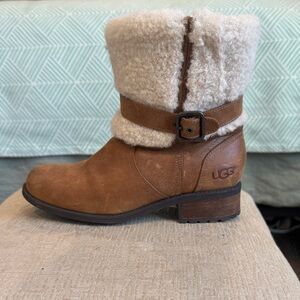 UGG Women's Tan and Cream Winter Boots